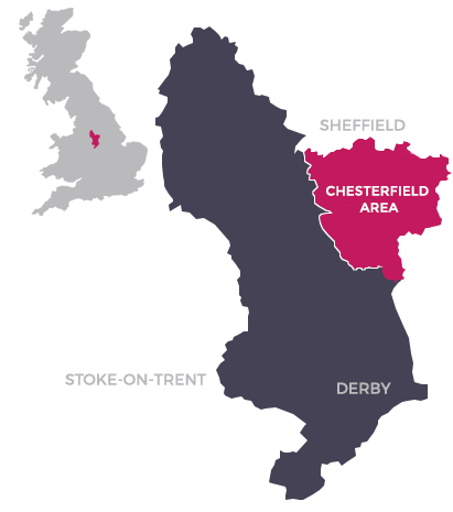 Map of Chesterfield Area